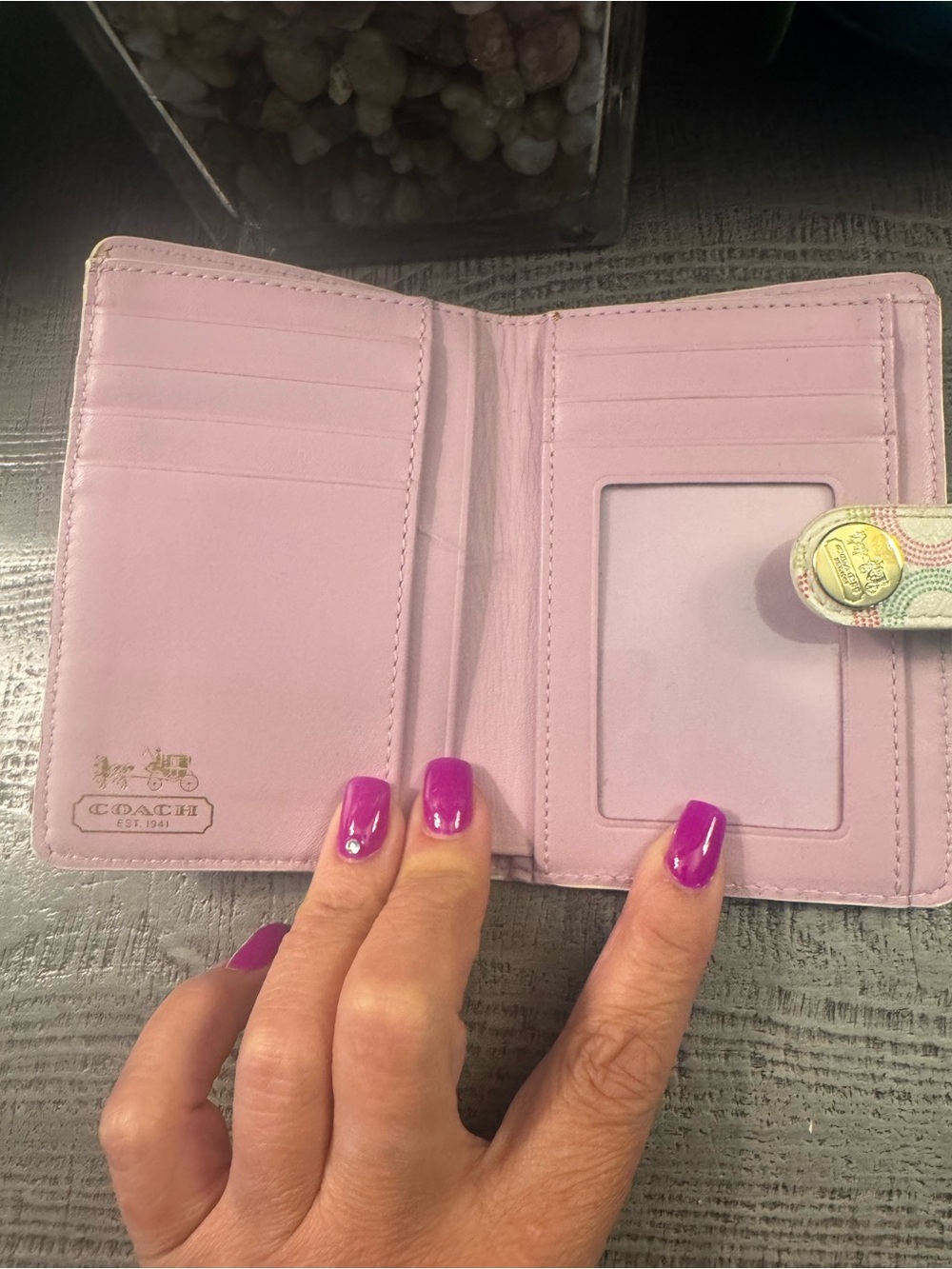 NWT Coach Y2K Multicolor Signature C Wallet - Picture 3 of 6
